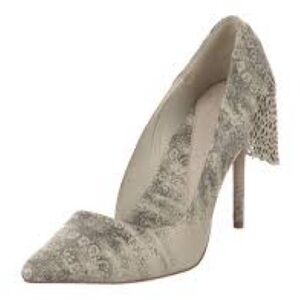 HERVE LEGER HEELS 38.5 snakeskin heels